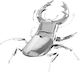 Fascinations Μεταλλική Φιγούρα Μοντελισμού Stag Beetle 7.3x5.8x1.7εκ.