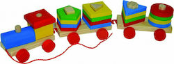 Doly Toys Slide Toy Εκπαιδευτικό Τρενάκι made of Wood for 12++ Months