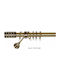 Import Hellas Extendable Metallic Curtain Pole No2 Single Φ25mm 140-250cm 140-250cm Oxide