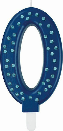 Legami Milano Candle Happy Number 0 Blue