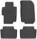 Frogum Set of Front and Rear Mats 4pcs for Honda Accord 2003-2008 Black