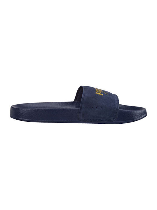 Puma Leadcat Suede Men's Slides Blue