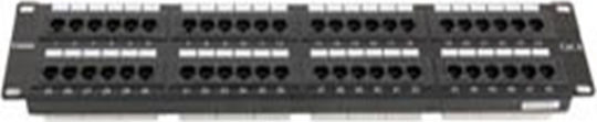 Safewell Patch Panel für Rack 1U 19" 24 Ports cat6a Schwarz
