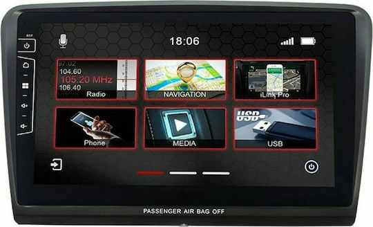 Dynavin Sistem Audio Auto pentru Skoda Superb 2008-2015 (Bluetooth/USB/AUX/WiFi/GPS/Apple-Carplay/Android-Auto) cu Ecran Tactil 10"