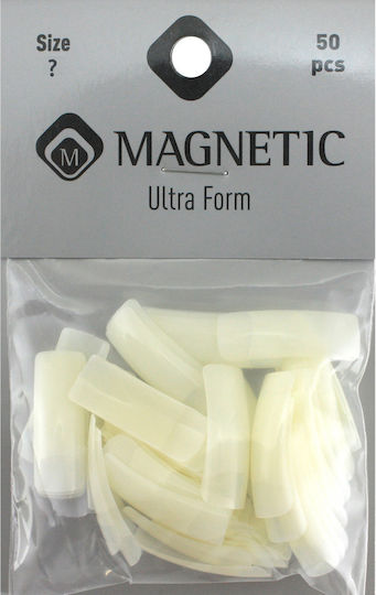 Magnetic Nail Design Ultra Form Tips Νυχιών σε Μπεζ Χρώμα 50τμχ 150037