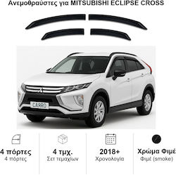 Heko Σετ Ανεμοθραύστες Μπροστινοί και Πίσω Σκούρο Φιμέ για Mitsubishi Eclipse Cross 4τμχ 23377 Heko Σετ Ανεμοθραύστες Μπροστινοί και Πίσω Σκούρο Φιμέ για Mitsubishi Eclipse Cross 4τμχ 23377