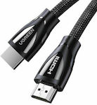 Ugreen HDMI 2.1 Braided Cable HDMI male - HDMI male 3m Μαύρο
