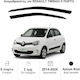 Heko Set of Windbreakers Front Car Dark Fime for Renault Twingo 2pcs