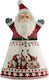 Zen Collection Christmas Cookie Jar Ceramic Red L14xW10cm.