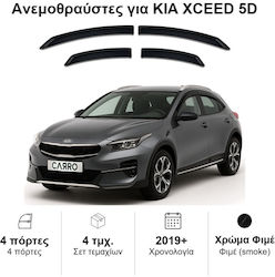 Heko Σετ Ανεμοθραύστες Μπροστινοί και Πίσω Σκούρο Φιμέ για Kia XCeed 4τμχ 20188 Heko Σετ Ανεμοθραύστες Μπροστινοί και Πίσω Σκούρο Φιμέ για Kia XCeed 4τμχ 20188