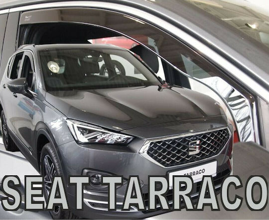 Heko Set of Windbreakers Front Car Dark Fime for Seat Tarraco 2pcs