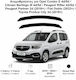 Heko Satz Windabweiser Vordere Dark Fime für Peugeot Partner / Rifter Opel Kombi Citroen Berlingo 2Stück