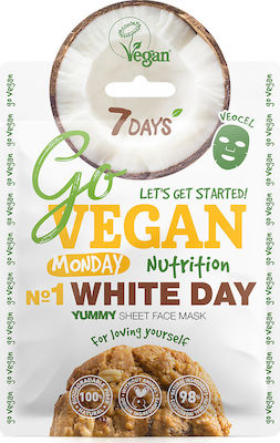 7DAYS Go Vegan White Day Face Moisturizing Mask 25gr