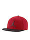 Jordan Pro Jumpman Jockey mit geradem Schirm Rot