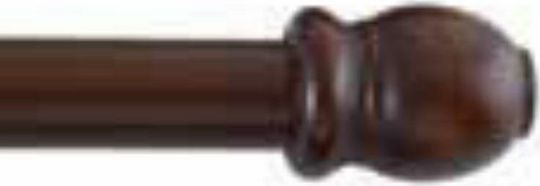 Anartisi Ξύλινο Κουρτινόξυλο Wooden Μονό Φ35mm