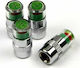 Hypersonic 'Ενδειξη Αέρος Car Tire Valve Caps Green 4pcs