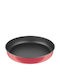 Pal Colored Aluminum Baking Pan with Non-Stick Coating Red