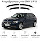 Heko Satz Windabweiser Vordere und Hintere Dark Fime für BMW Serie 5 4Stück