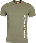 Pentagon Ageron "Vertical" T-shirt Olive in Khaki Farbe K09012-PV-06