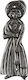Roline WC-Schild Frauen 455 Silver 455