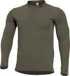 Pentagon Romeo Henley Shirt Bluse Olivgrün in Khaki Farbe K09016-06