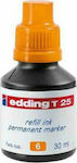 Edding T25 Replacement Ink for Marker in Orange color 30ml 30ml