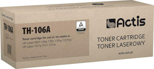Actis Съвместим Тонер за Лазерен Принтер HP 106A W1106A 1000 Страници Черен (TH-106A)