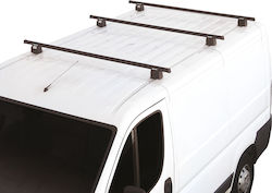 Fabbri Roof Bars Metallic 150cm. (with Roof Rack Legs) Black