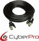 CyberPro Καλώδιο Σύνδεσης Συστημάτων CCTV BNC+DC 20m Μαύρο 20m CP-B200