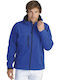 Sol's Men's Winter Softshell Jacket Waterproof and Windproof Blue