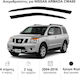 Heko Set of Windbreakers Front Car Dark Fime for Nissan Armada 2pcs