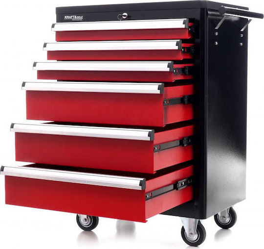 Kraft & Dele Cu roți Metal Căruță L70xA48xÎ83.5cm