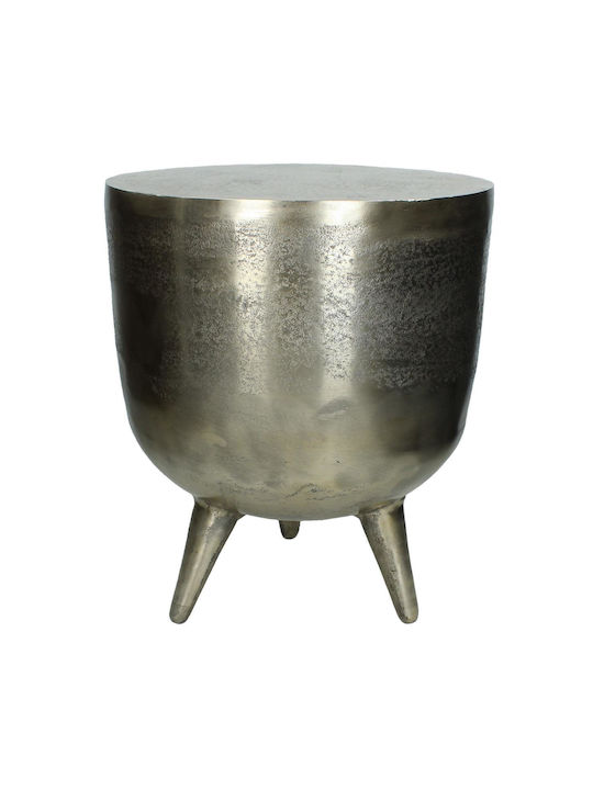 Stool For Living Room Metallic Gold 33x33x39cm