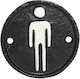 Espiel WC Sign Men's with Length 8cm KLI125K6