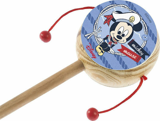 Taufgeschenk mit Spielzeug Mickey Nautisch Trommel aus Holz 40cm 20cm