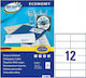 Avery 1200 Selbstklebende A4-Etiketten Economy 105x48mm