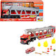 Mattel Matchbox Transporter Feuerwehrauto Set mit Truck 1:64 Feuerwehrauto für 3+ Alter