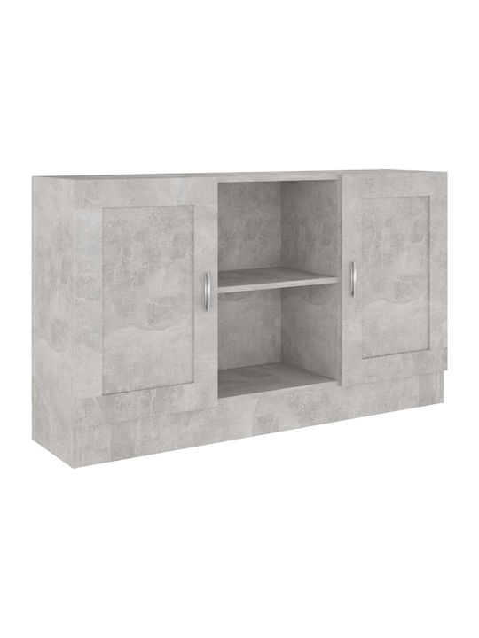 Sideboard Wooden Grey 120x30.5x70cm