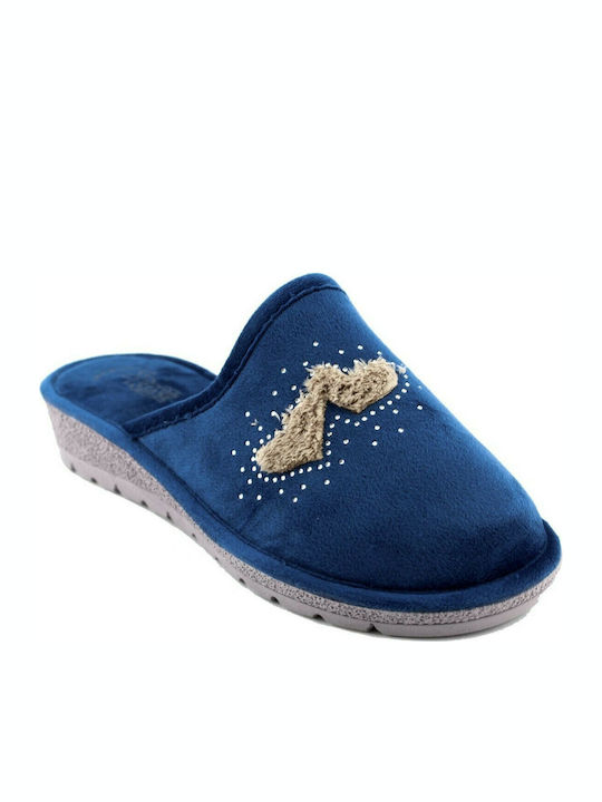 Sabino Γ-1421 Women's Slipper In Blue Colour