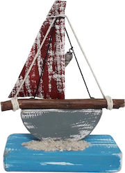 Kapadakis Wood Art Wooden Miniature Ship 11x6x5cm