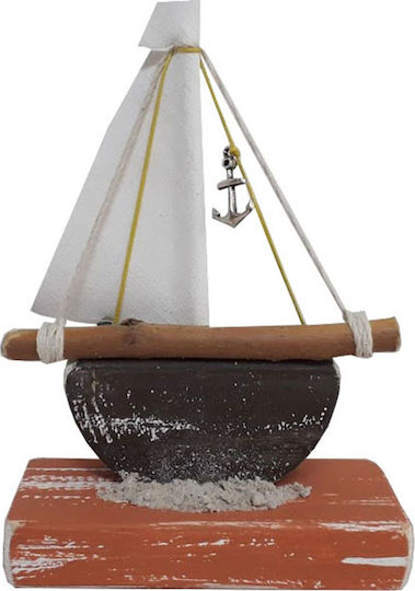 Kapadakis Wood Art Vapor Decorativ Lemn Maro 11x6x5cm 1buc