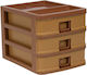 Viosarp Plastic Desktop Drawer 3 Number of Spit...
