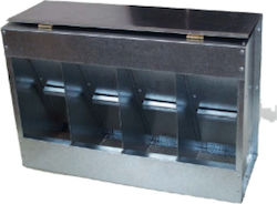 Tycoon Automatic Metal Feeder for Chickens and Poultry with Capacity 15lt 46cm.
