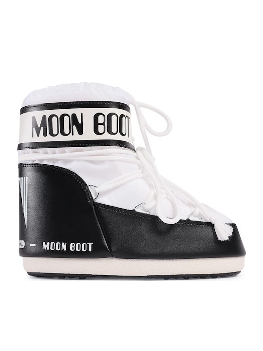 Snow Boots with Laces Icon Low White
