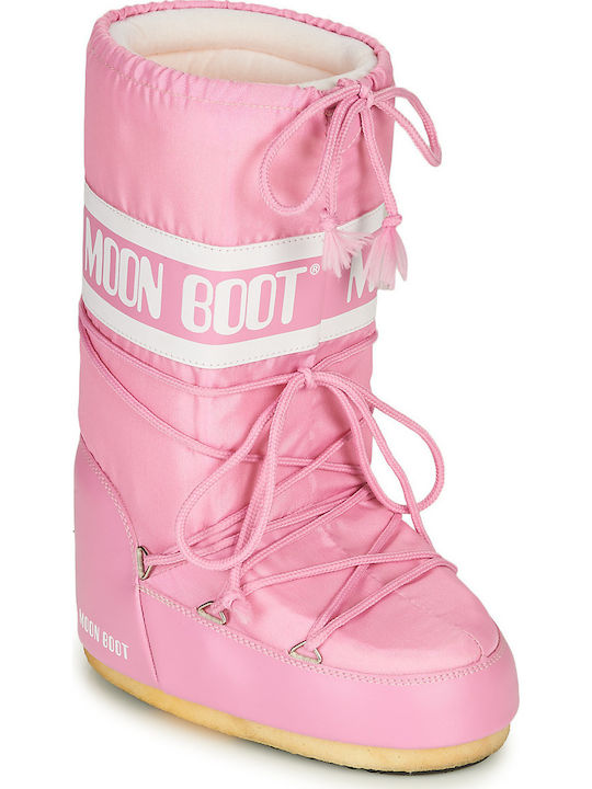 Moon Boot Γυναικείες Μπότες Χιονιού Ροζ