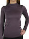 Gymhero Seamless Women's Athletic Blouse Long Sleeve Purple