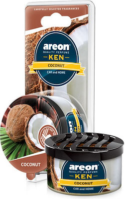 Areon Car Air Freshener Can Console/Dashboard Ken Blister Coconut 35gr