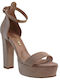 Leather Sandals Beige