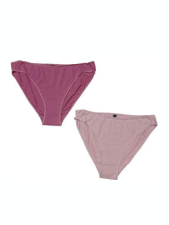 Minerva Βαμβακερά Γυναικεία Brazil 2Pack Purple...