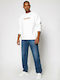 Stay Ανδρικό Παντελόνι Τζιν Loose Straight Fit Μπλε